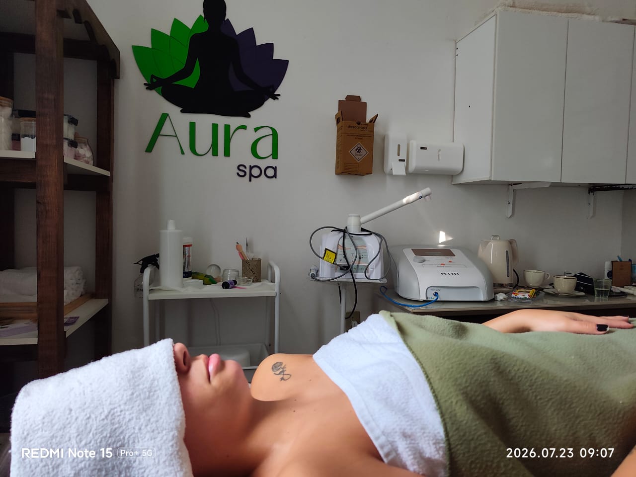 Espaço preparado Aura Spa